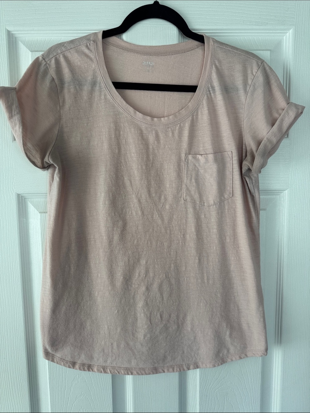 a.n.a Blush Pink Short Sleeve Pocket Tee
